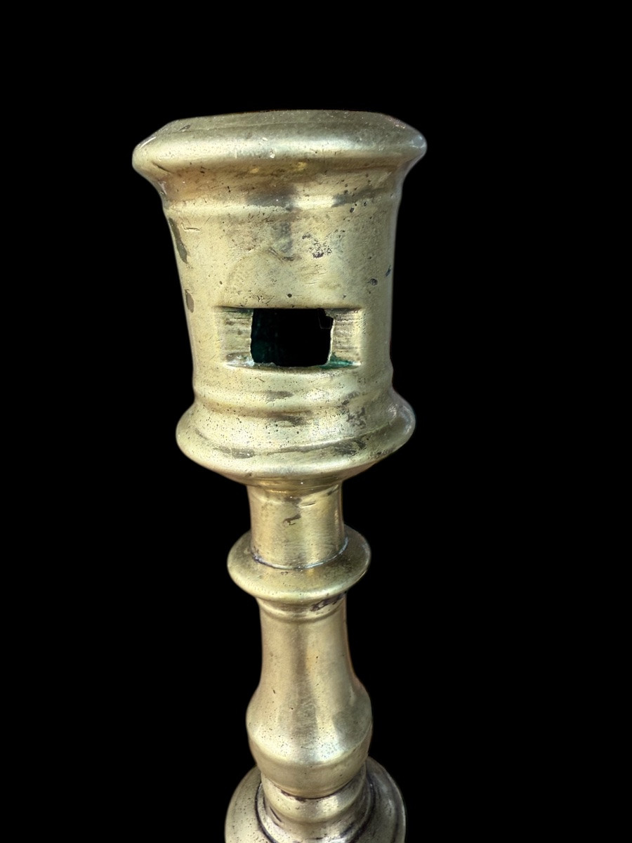 Grand bougeoir en bronze ‘Franco-Flamand’ période Renaissance - Flandres - début 16e siècle-photo-2