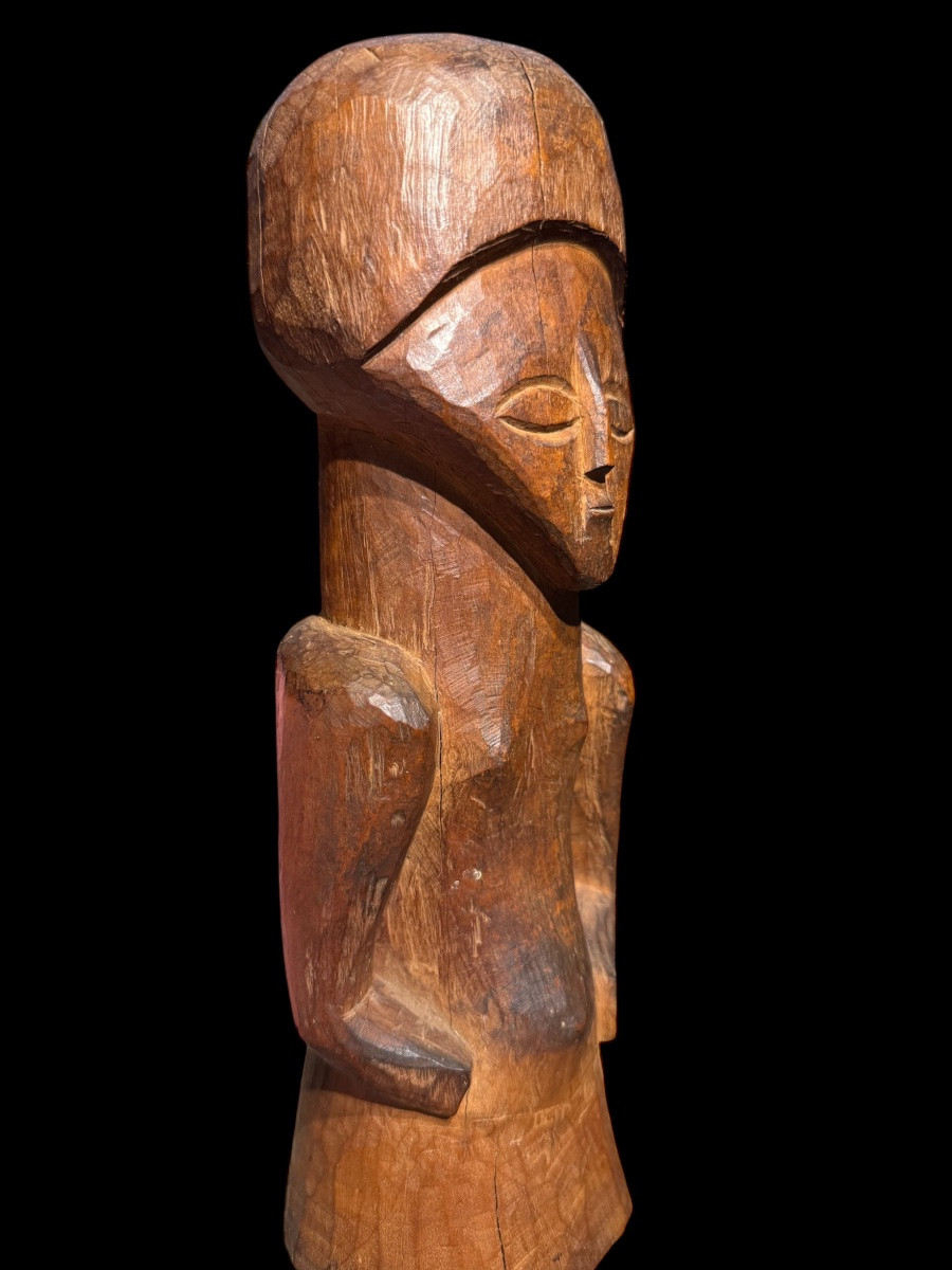 Figure africaine en bois de la tribu ‘Kusu’ du Congo - Afrique - début 20e siècle-photo-2