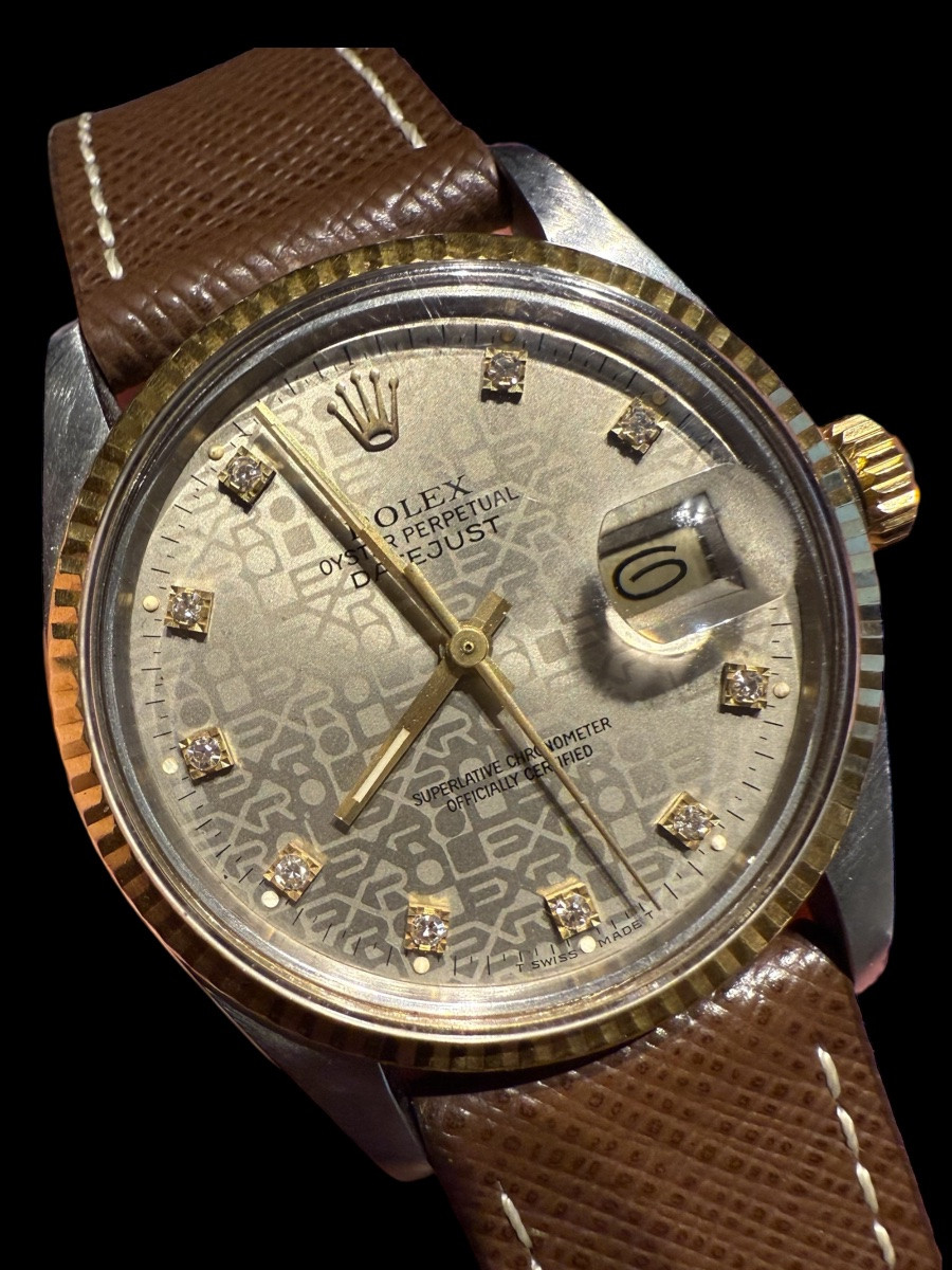 Rolex Datejust '16013' Watch In Steel And Gold - Swiss - 1986/1987-photo-1