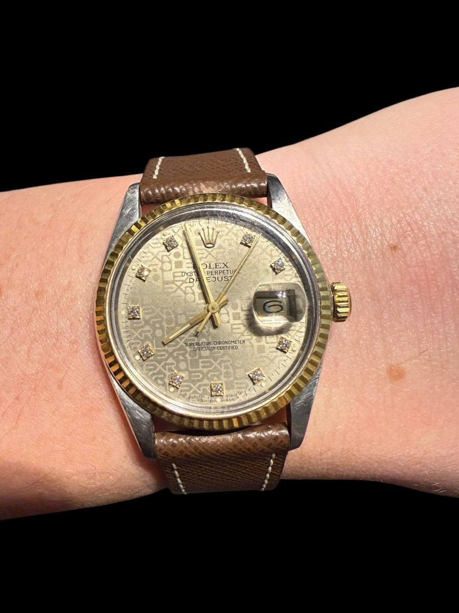 Rolex Datejust '16013' Watch In Steel And Gold - Swiss - 1986/1987-photo-4