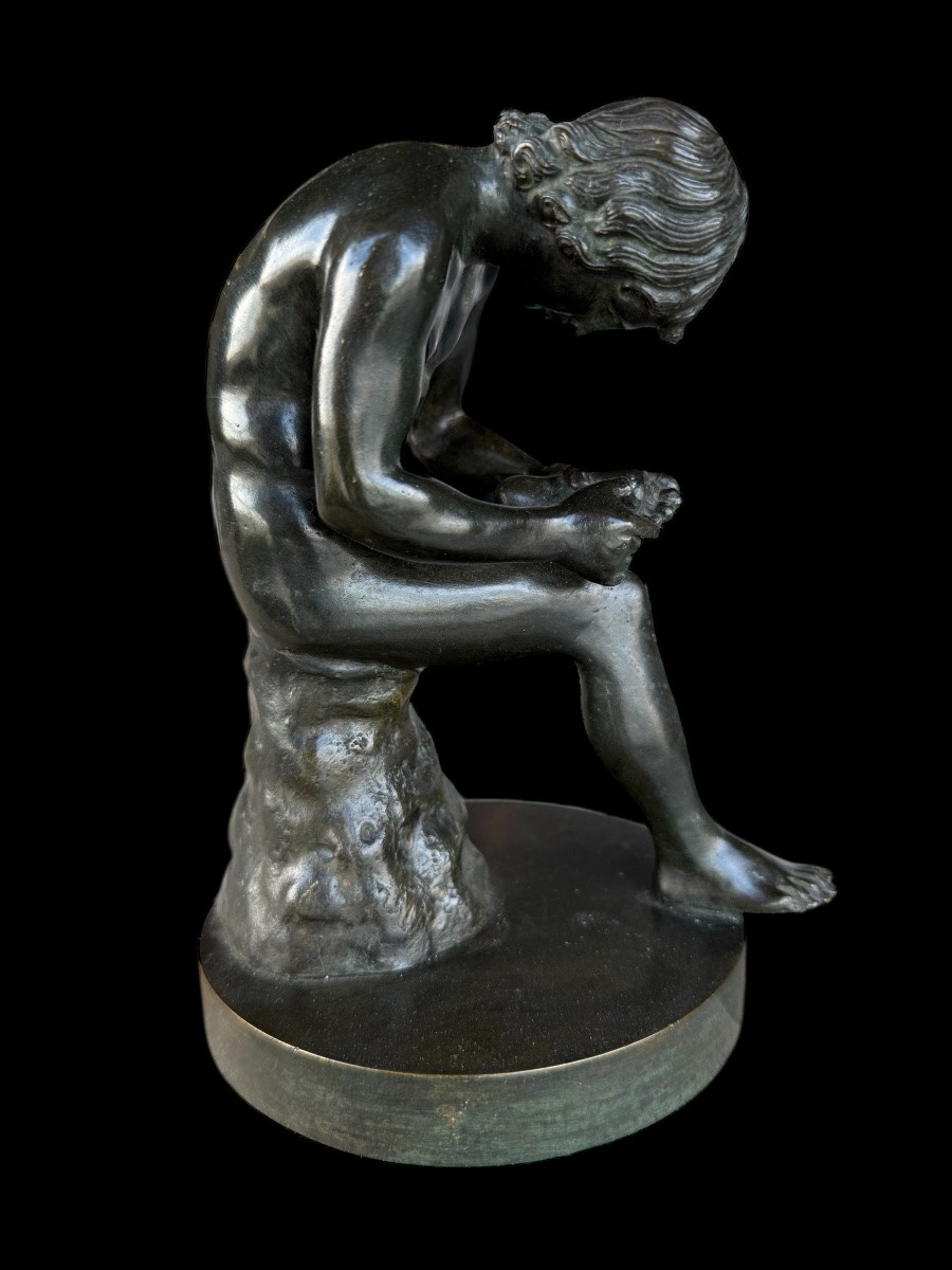 Bronze du “Spinario” (Garçon à l’épine) ‘Grand-Tour’ - Italie - fin du 19e siècle-photo-1