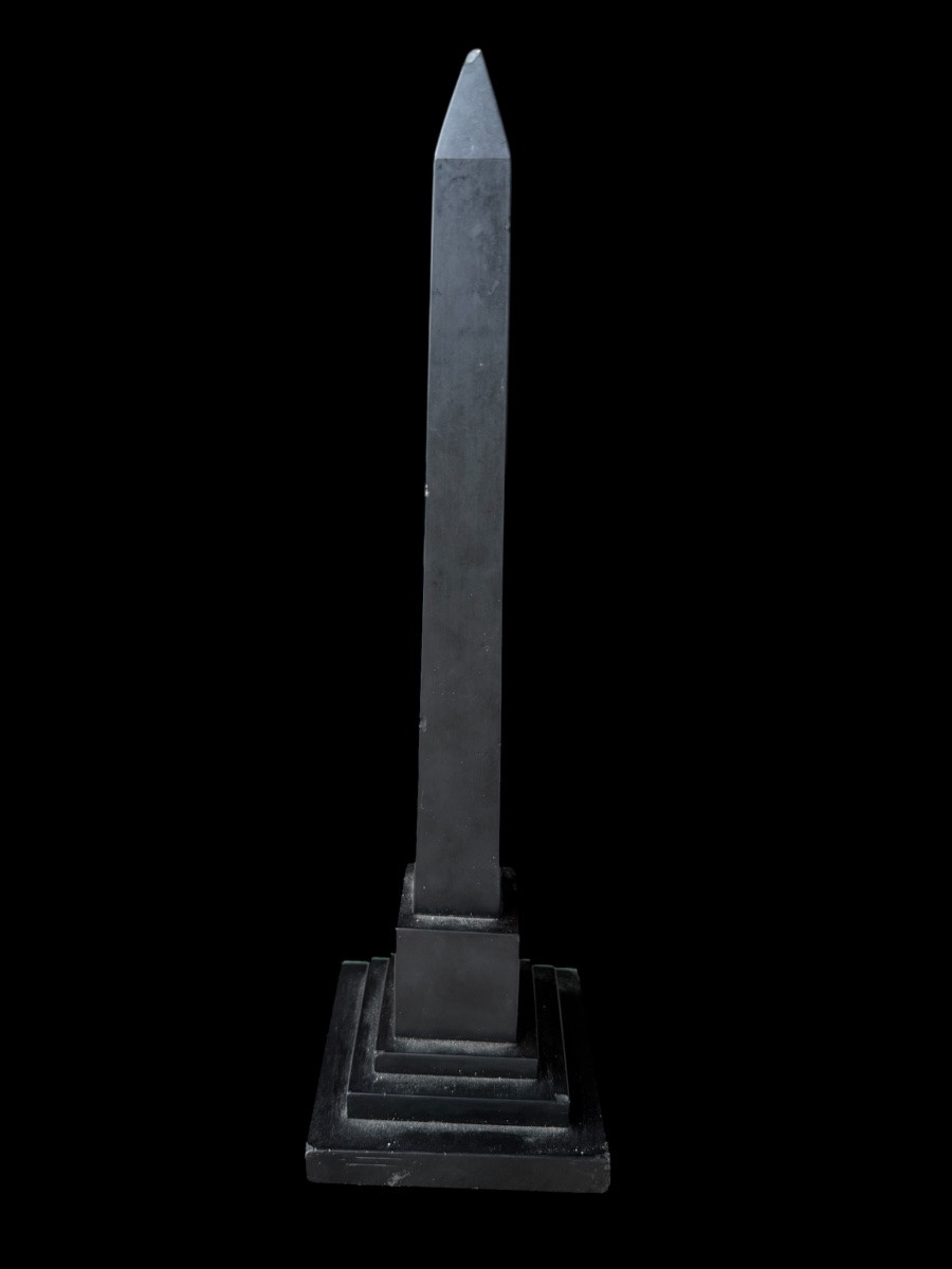 Obelisque en pietra dura en pierre semi-précieuses ‘Grand tour’ - italie - fin du 19e siècle-photo-3