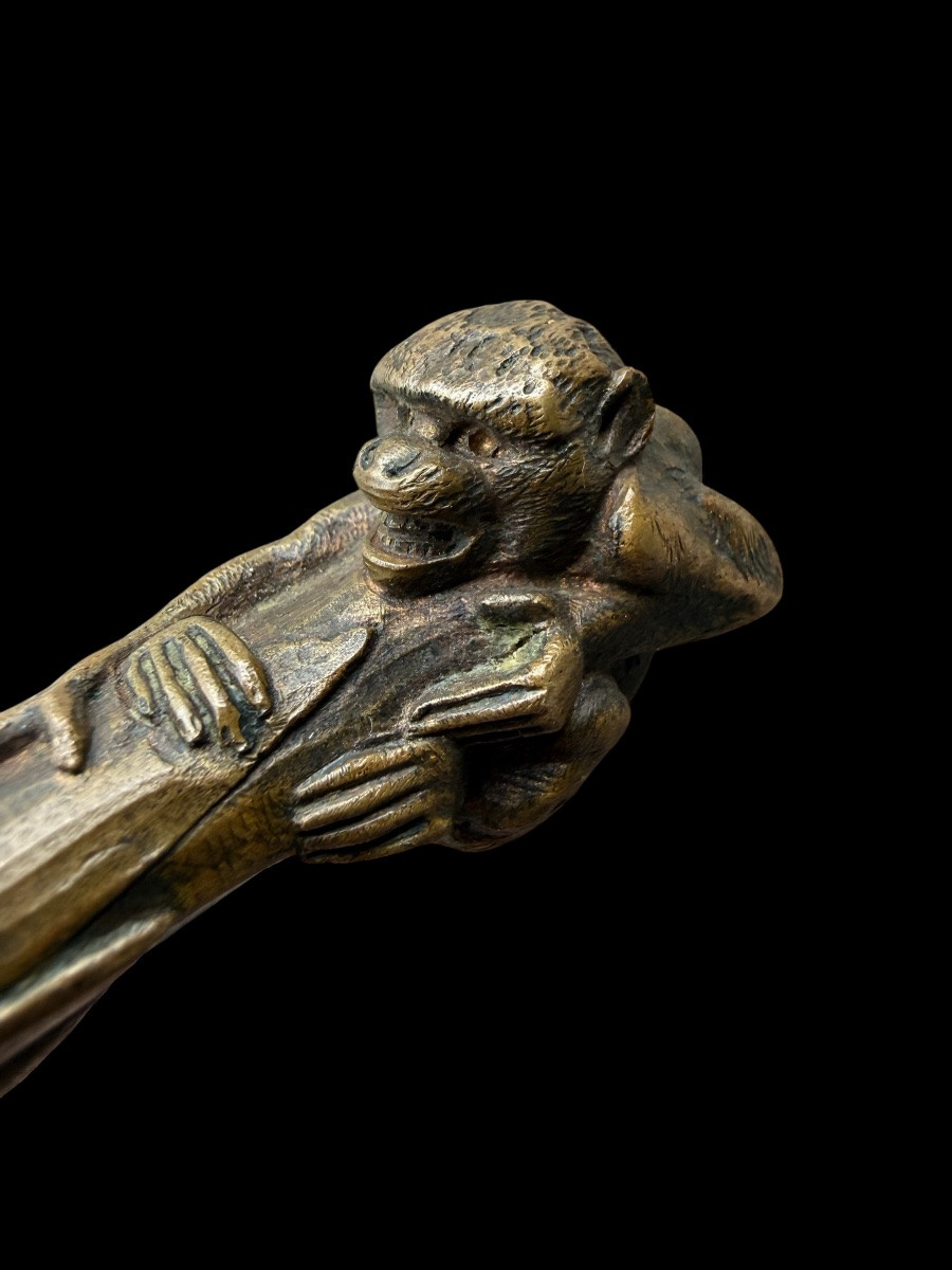 Sceau à cacheter (sceau/cachet) au singe et serpent 1858- Emmanuel Frémiet - 1824/1910 - France-photo-2