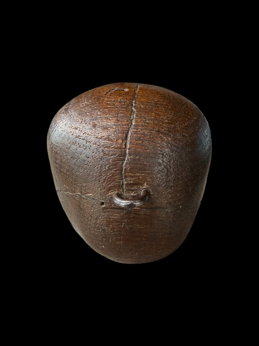 Crâne en bois ‘Memento Mori’ - Allemagne/France - 18e siècle-photo-3