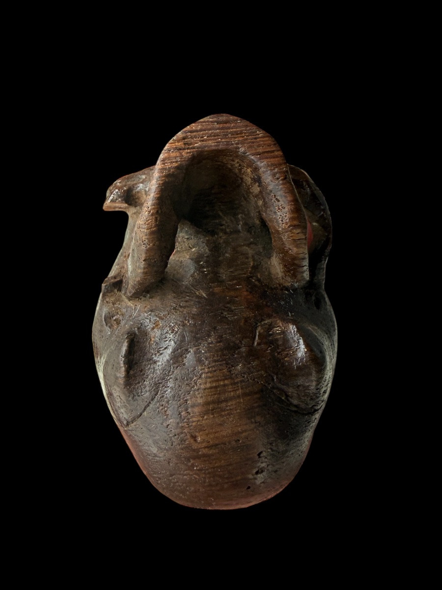 Crâne en bois ‘Memento Mori’ - Allemagne/France - 18e siècle-photo-4