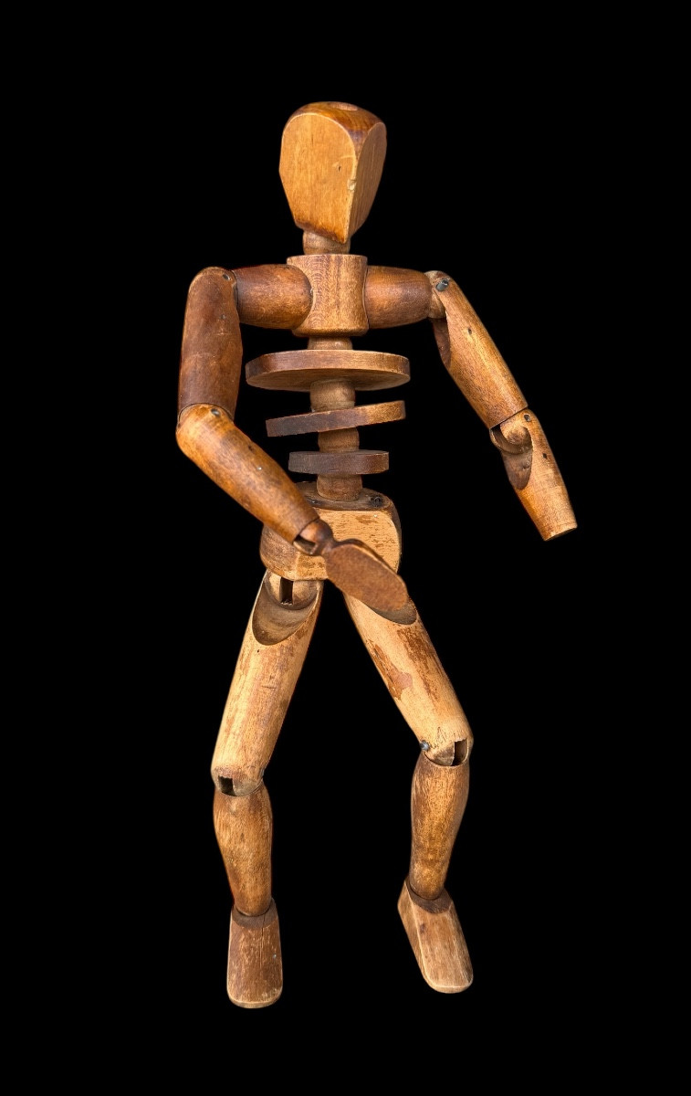 Mannequin d’artiste articulé en bois - fin 19e siècle