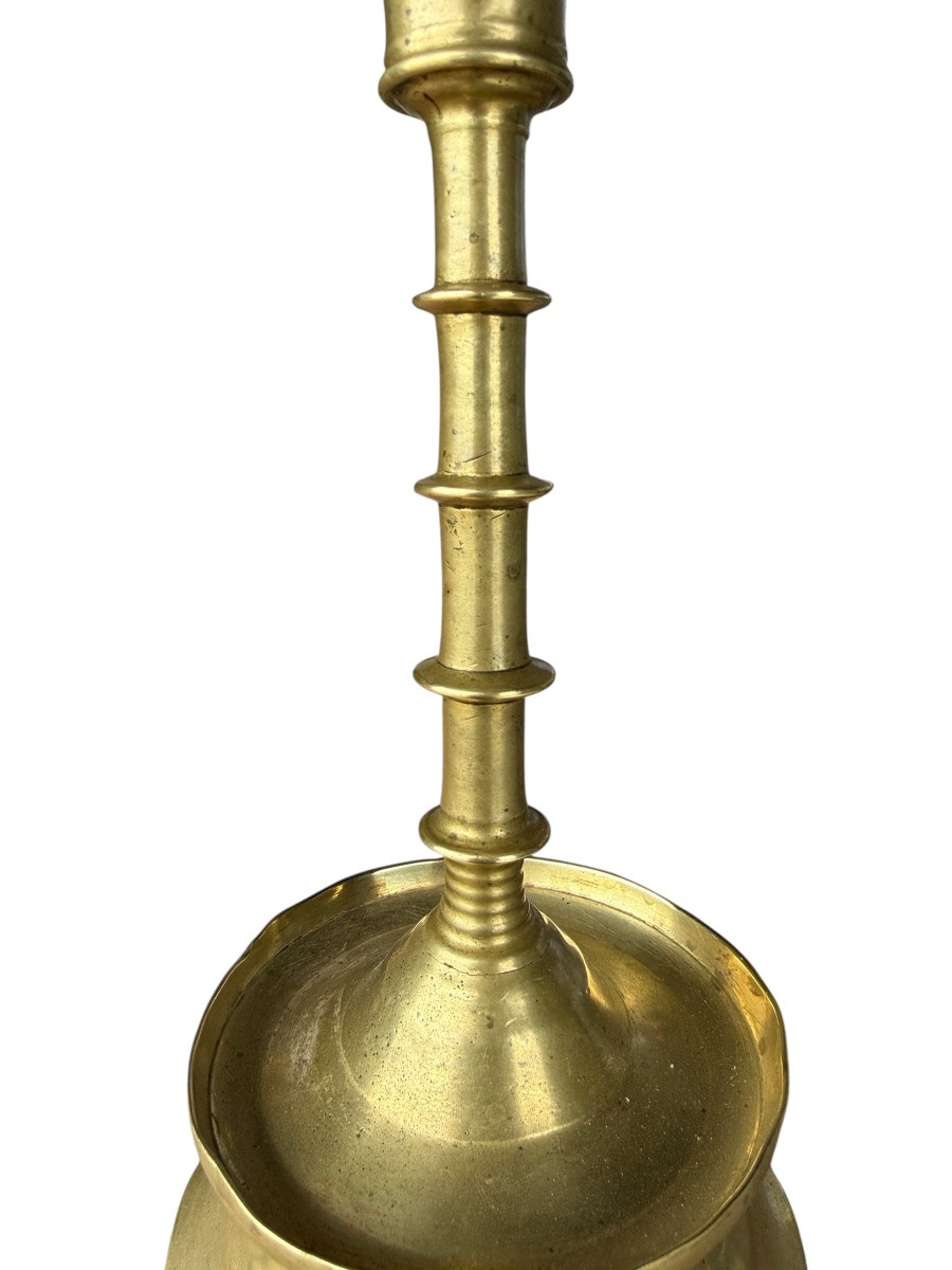 Bougeoir gothique en bronze - Pays-Bas méridionaux-fin du 15e siècle-photo-3