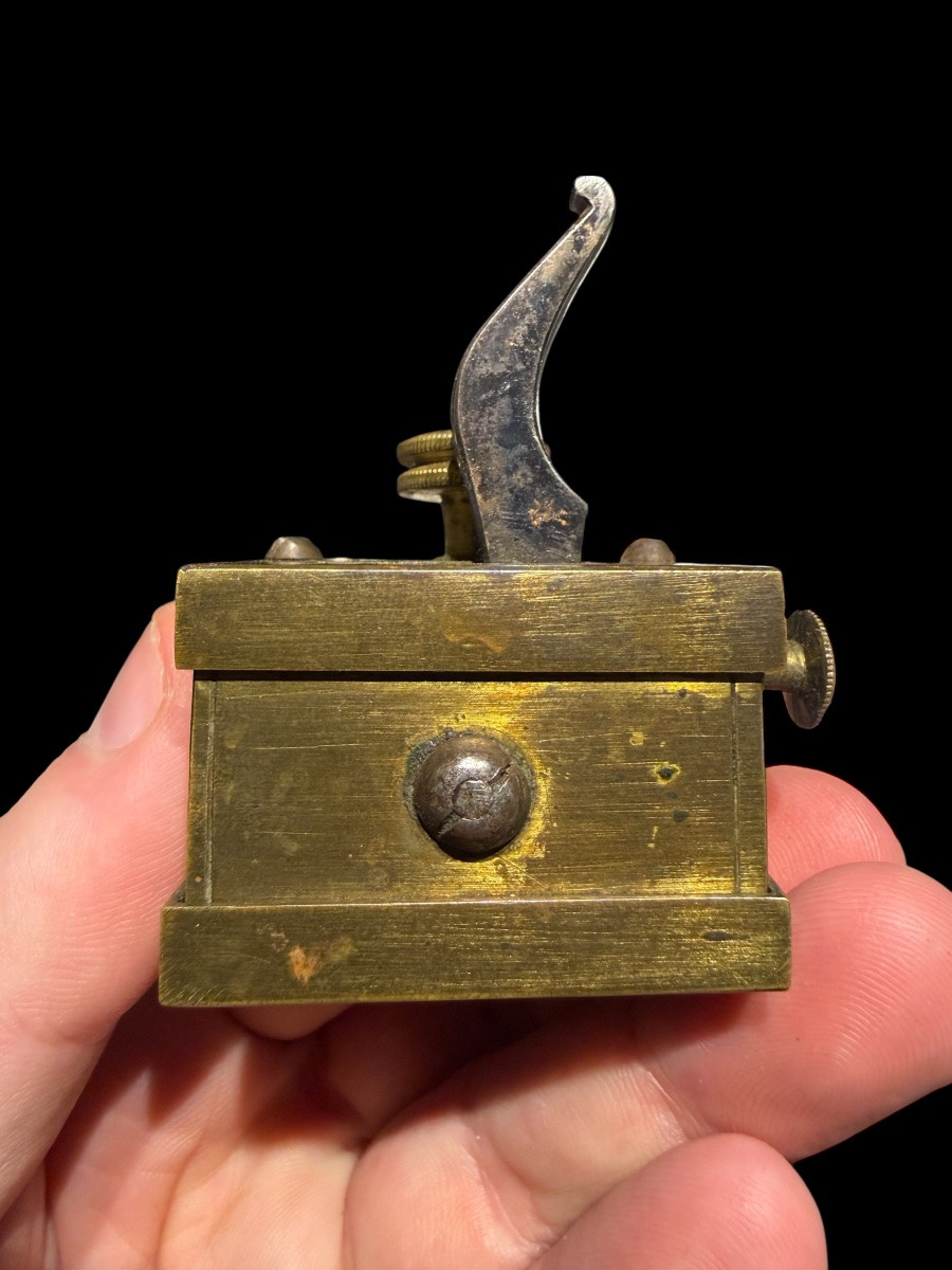 Mechanical Brass Bloodletting Tool/fleam - English - 19th Century-photo-4