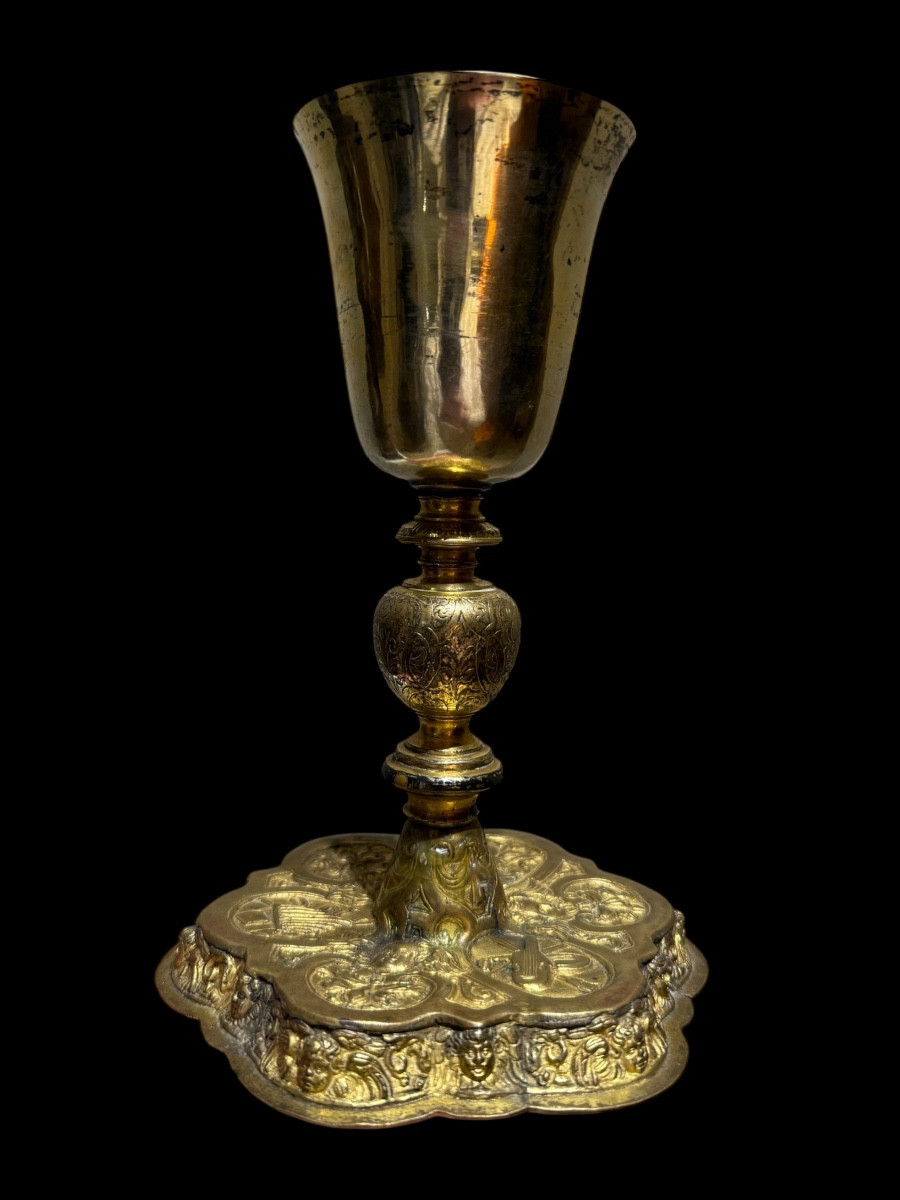 Calice en vermeil et cuivre doré - Italie - fin 16e, début 17e siècle