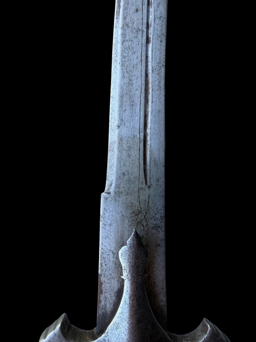 Sabre ‘Talwar’ en fer forgé - Inde - 18e siècle-photo-3