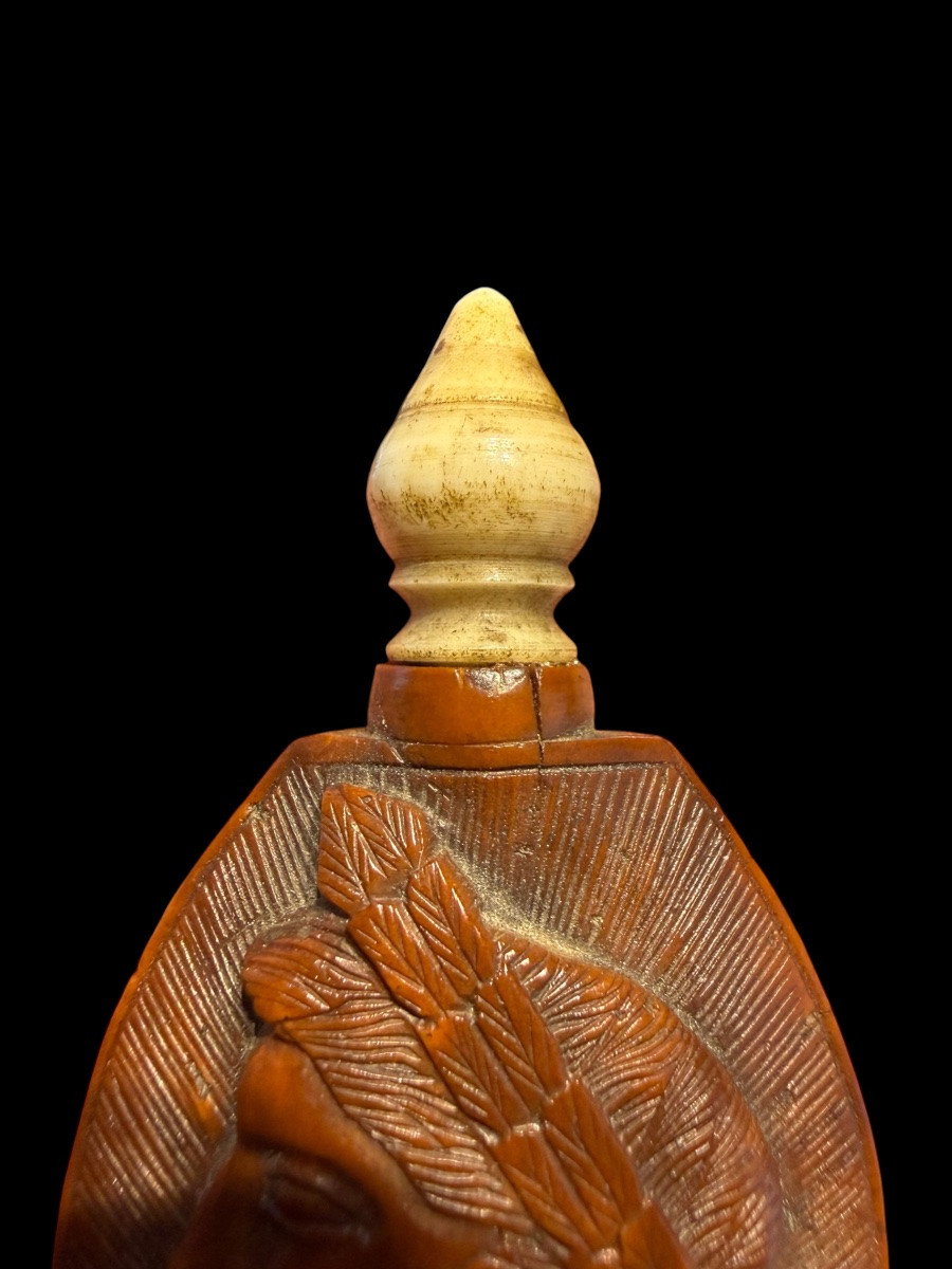 Flacon en noix de corozo, époque napoléonienne - France - Début 19e siècle -photo-2