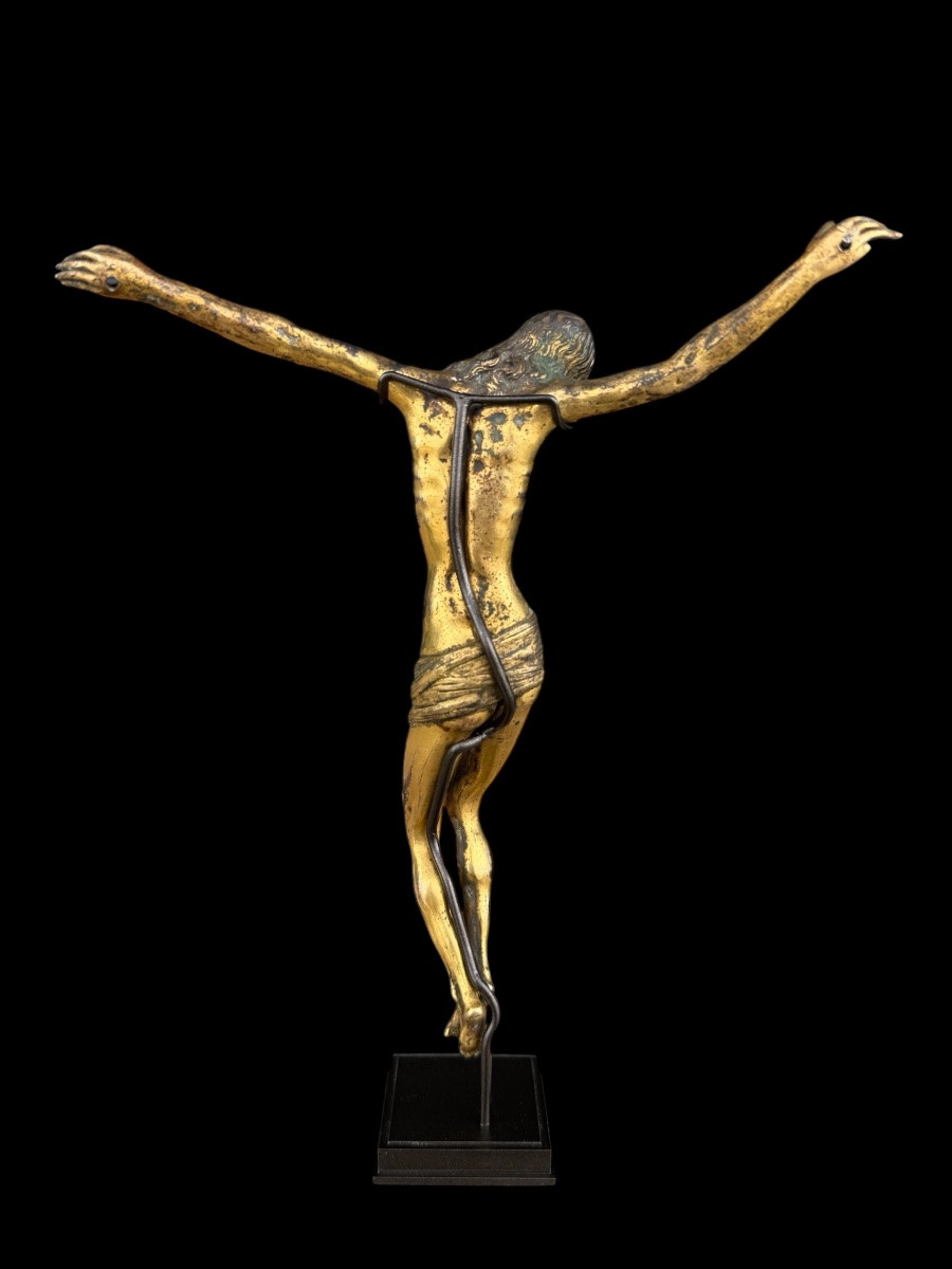 Corpus Christi' Figure Of Christ In Fire-gilt Bronze - Italy - Late 16th Century-photo-1