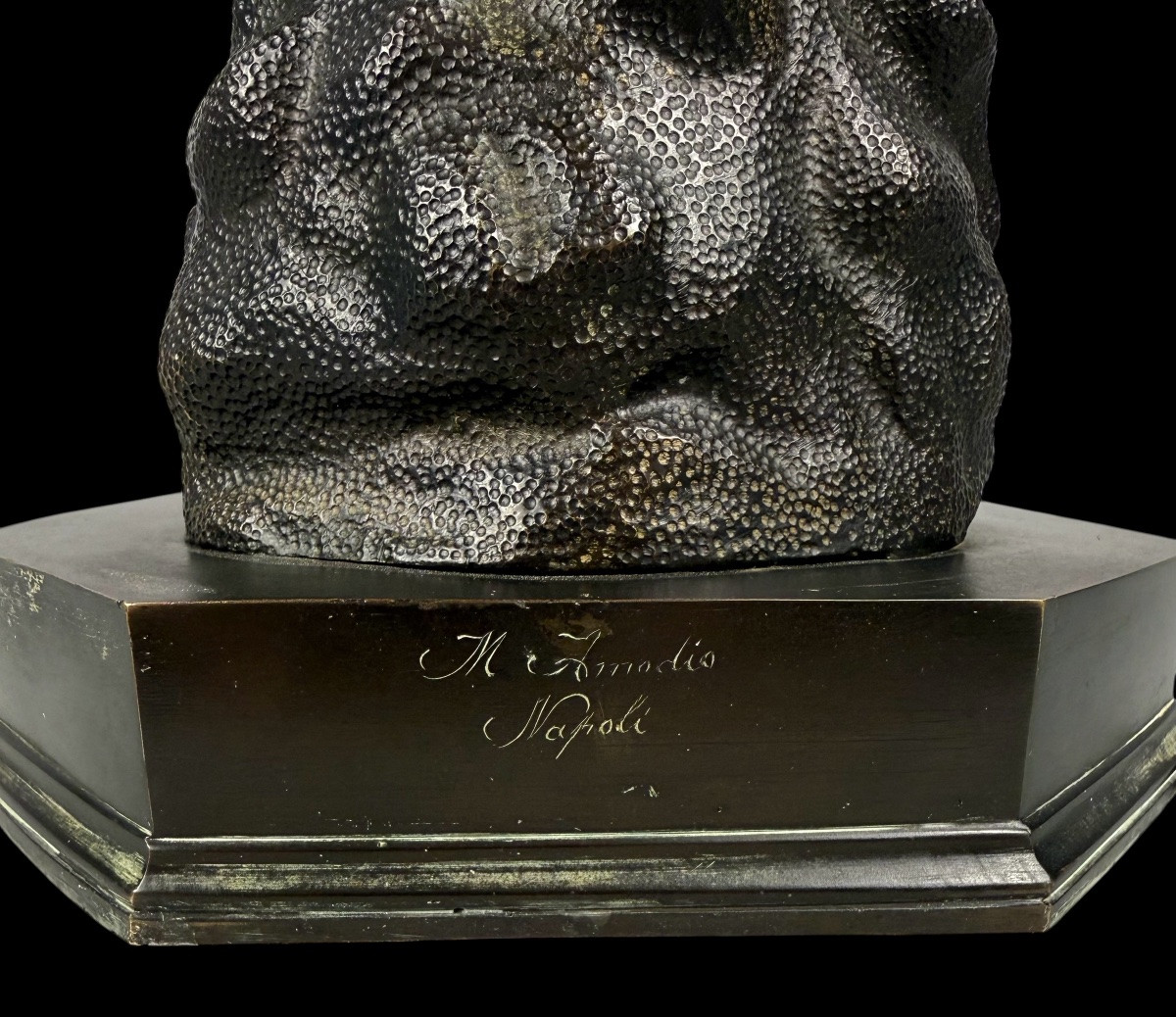 Large Bronze 'spinario' By M. Amodio 'souvenir De Grand-tour' - Italy - 19th Century-photo-4
