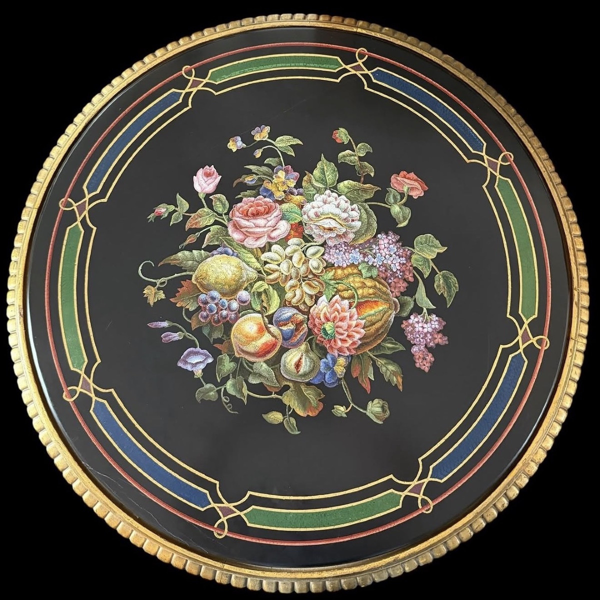 Table en micromosaïque attribuée à l’atelier de Michelangelo Barberi - Italie - 19e siècle