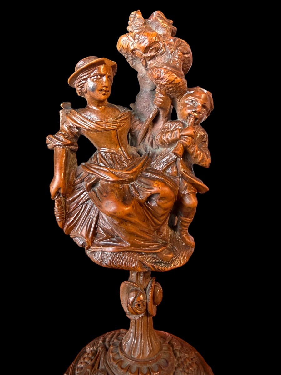 Corozo Nut Sculpture - France - Early 19th Century-photo-2