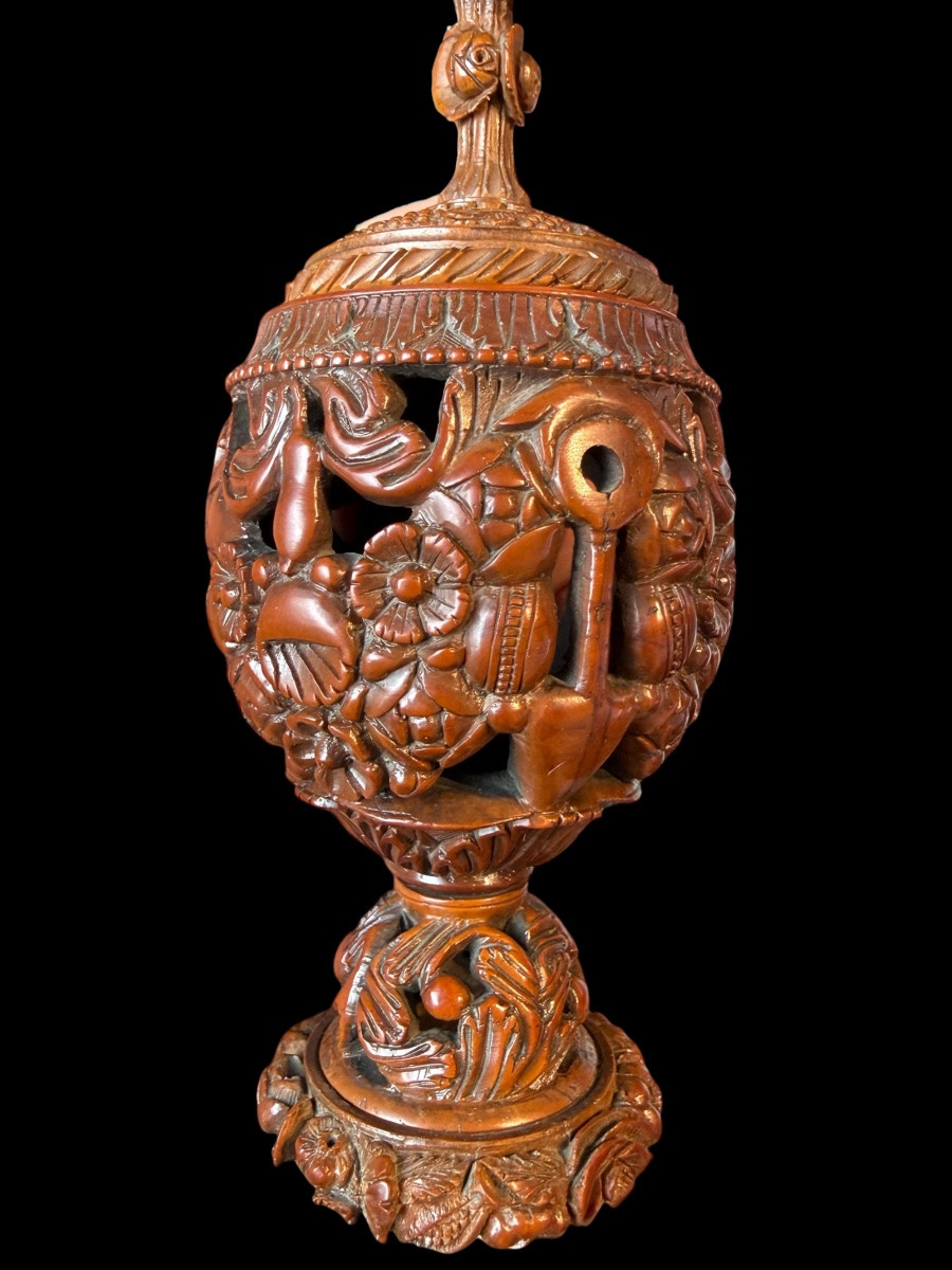 Corozo Nut Sculpture - France - Early 19th Century-photo-3