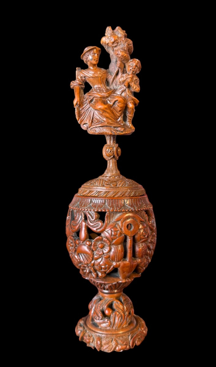 Corozo Nut Sculpture - France - Early 19th Century