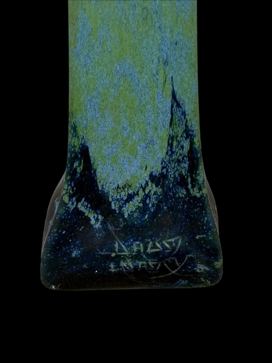 Vase en verre multicouche par Daum Nancy - France - début 20e siècle-photo-1