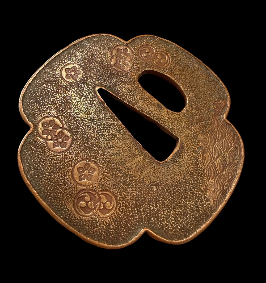 Copper Japanese ‘tsuba’ From The Meji Period - Japan - 19th Century