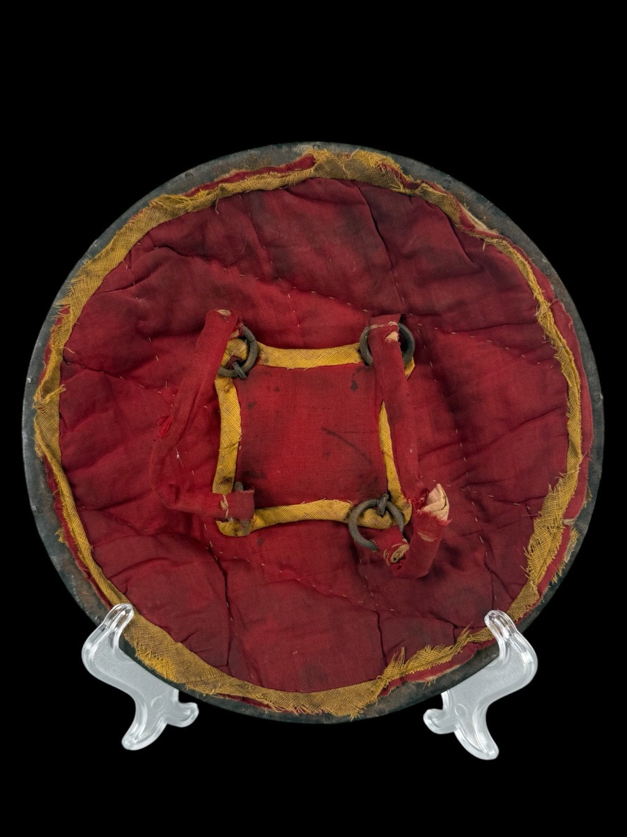 Bouclier ‘Dhal’ Indo-Perse en acier et argent ‘Koftgari’ - Inde - 19e siècle-photo-2