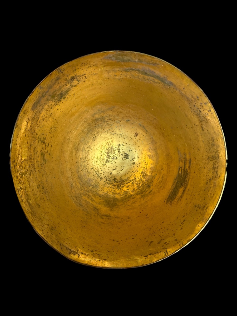 Gilded Silver Chalice With A Copper Base From The Gothic/renaissance Period - Italy - 15th/16th Century-photo-4