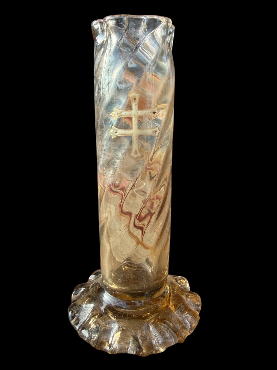 Émile Gallé (1846–1904) Vase en cristal émaillé, vers 1885–1895 - France-photo-3