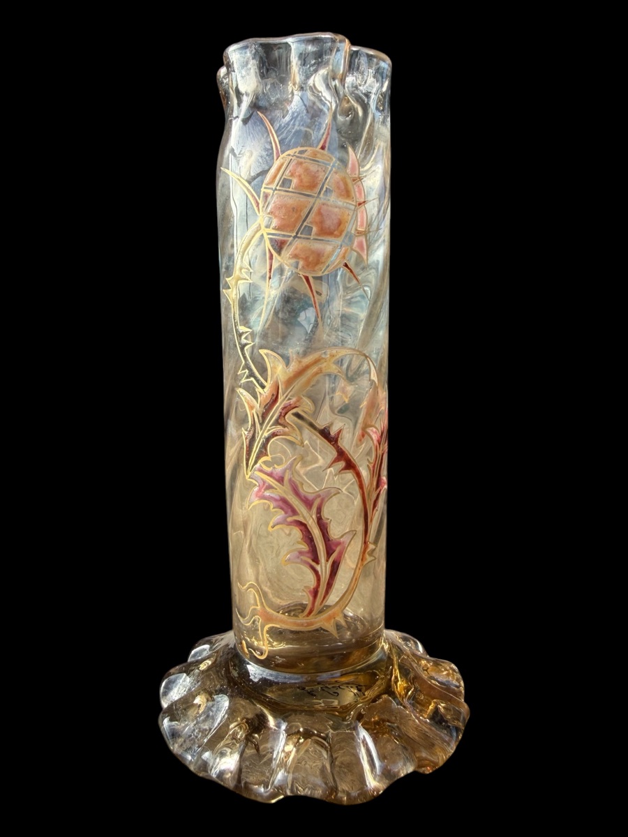 Émile Gallé (1846–1904) Vase en cristal émaillé, vers 1885–1895 - France