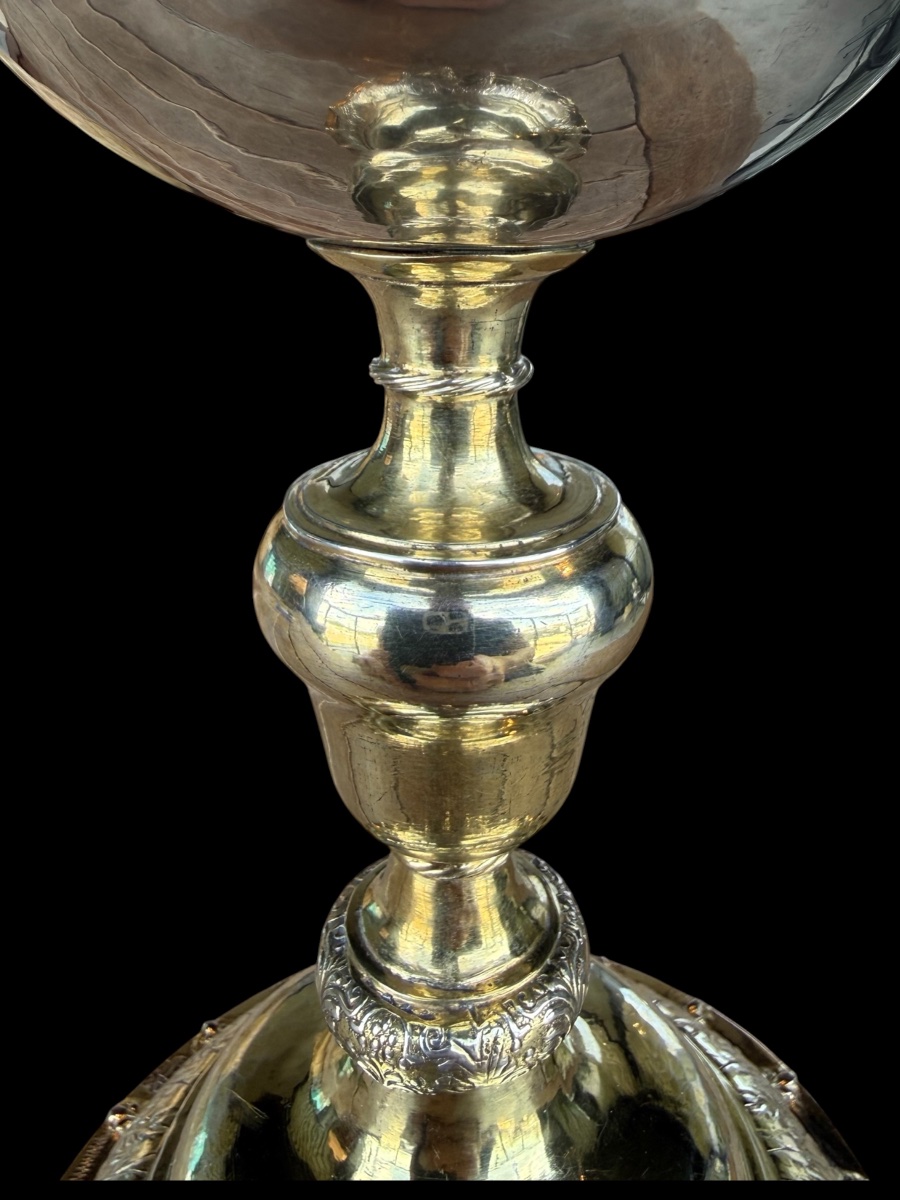 Gilded Solid Silver Ciborium, Belgium (tongeren), Circa 1670–1695; Attributed To Jean De Newe-photo-2