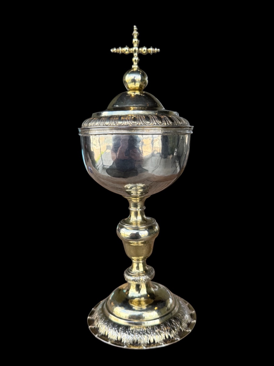 Gilded Solid Silver Ciborium, Belgium (tongeren), Circa 1670–1695; Attributed To Jean De Newe