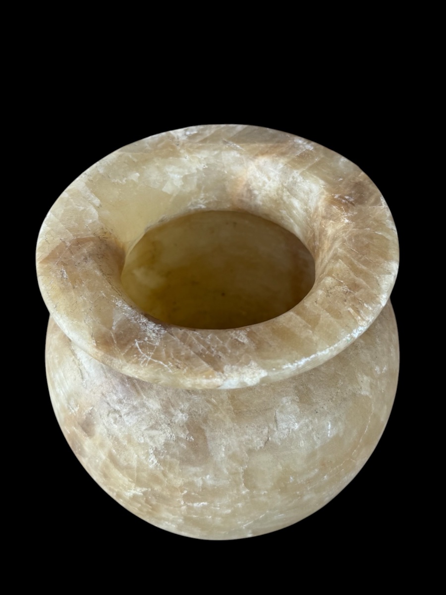 Grand Tour Vase In Carved Alabaster - Italy - 19th Century-photo-2