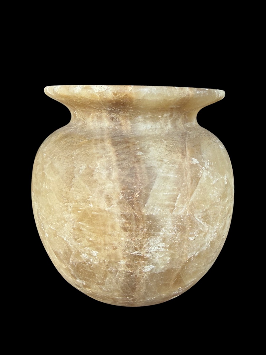 Grand Tour Vase In Carved Alabaster - Italy - 19th Century-photo-4