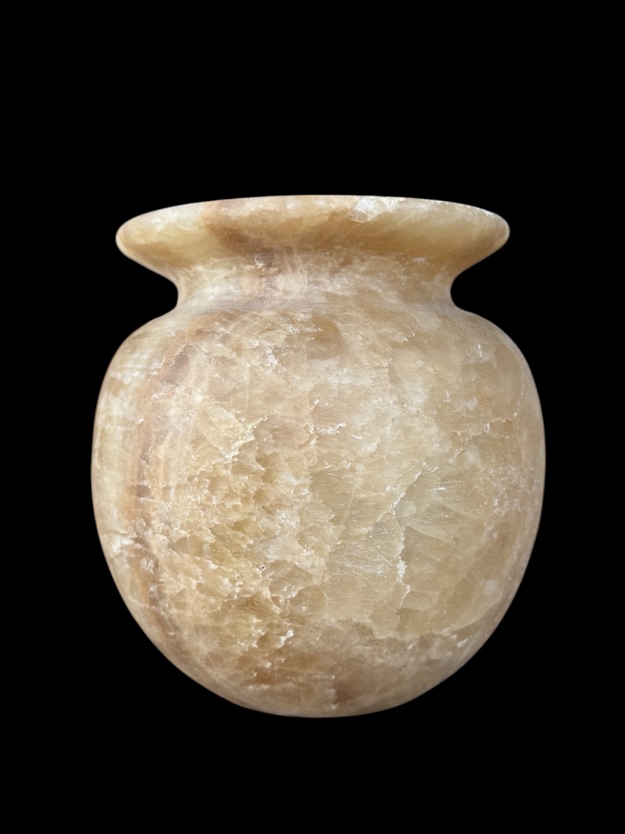 Grand Tour Vase In Carved Alabaster - Italy - 19th Century