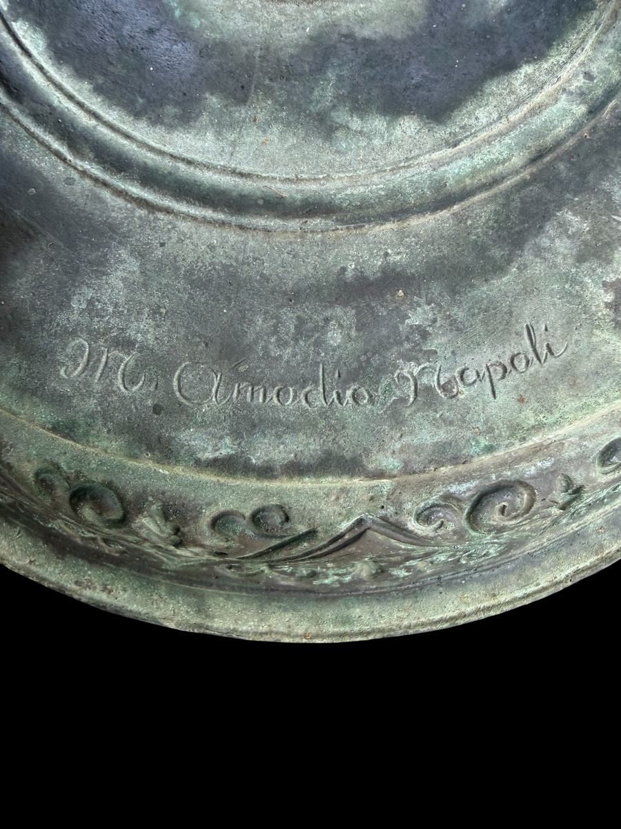 Grand bronze de Silène ‘Silenus’ par M. Amodio - ‘Grand tour’ - Italie - fin 19e siècle-photo-4
