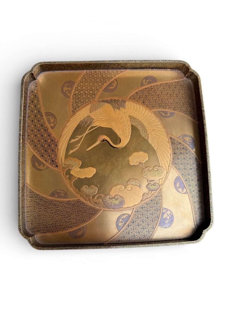 Présentoir japonais en laque (Kazaridana Tsuridana) - 19e siècle-photo-2