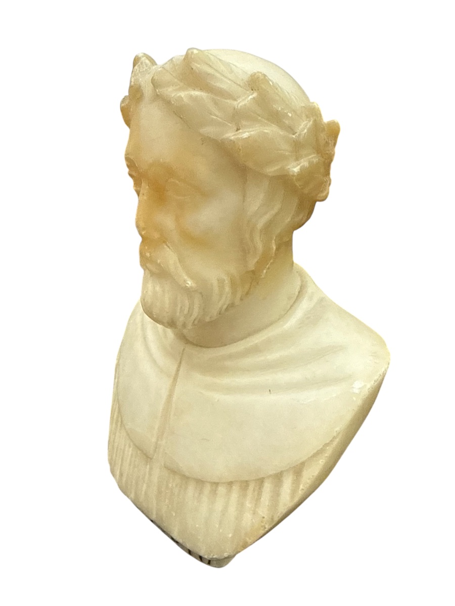 Marble Bust Of Aristotle – Grand Tour – Italy – 19th Century-photo-4