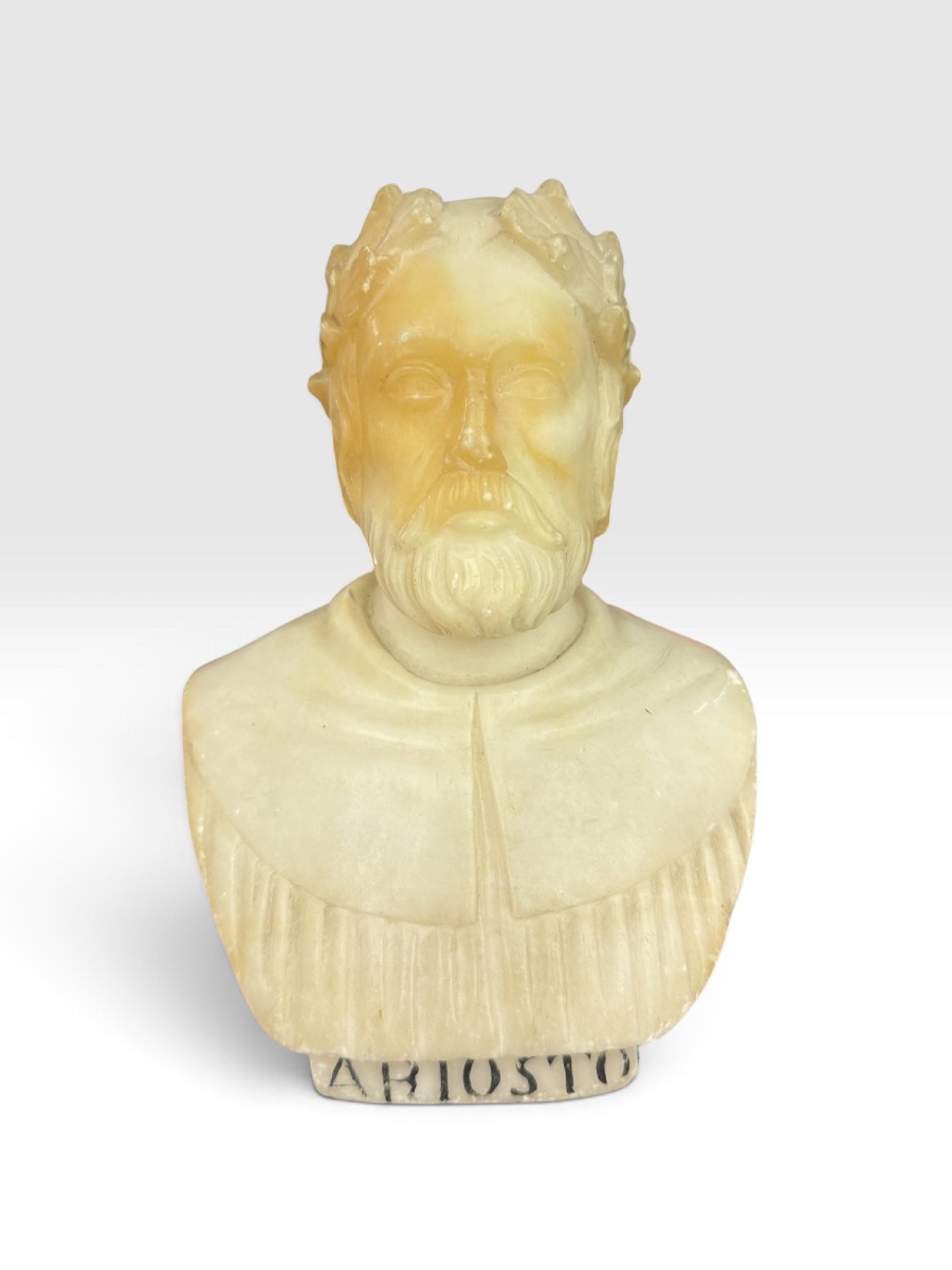 Marble Bust Of Aristotle – Grand Tour – Italy – 19th Century