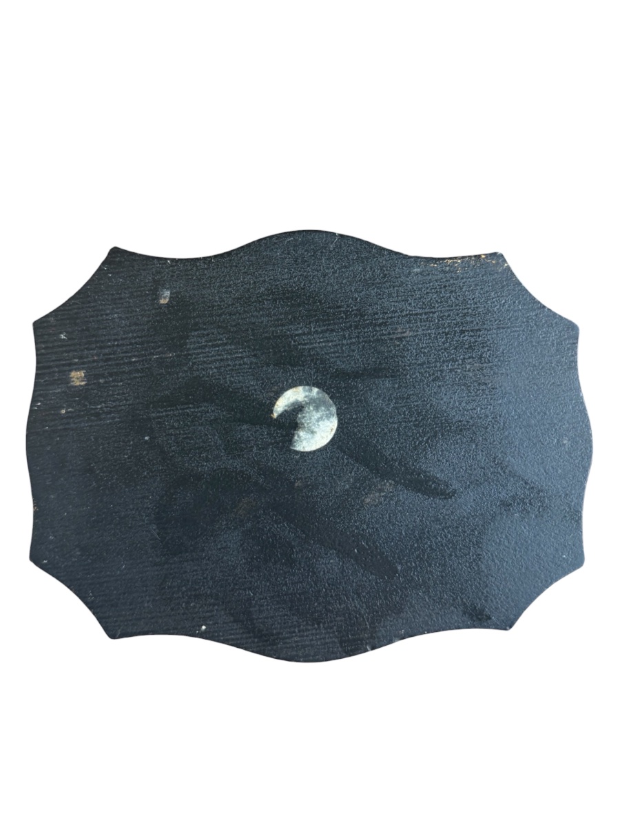 "grand Tour" Paperweight In Black Marble With Five Micromosaics - Italy - 19th Century-photo-4