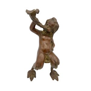 Bronze Fauna Figurine With A Fantastic Patina - France - 19th Century