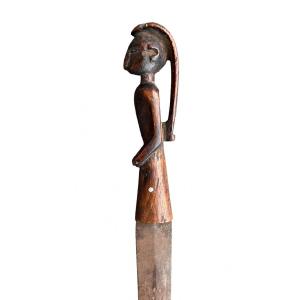 Rare Couteau Africain De La Tribu Hungaan/mbala - Congo - Début 20e Siècle
