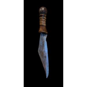 Très Rare Couteau De La Tribu Luba/songye - Afrique (congo) - 19e Siècle