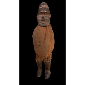 Authentique Statue En Bois De La Tribu Teke Du Congo - Afrique - Début Du 20e Siècle