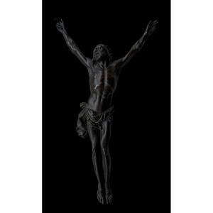 ‘Corpus Christi’ ou Christ en bronze par Alfred Daubrée (1850-1885) - Paris (France)-19e siècle
