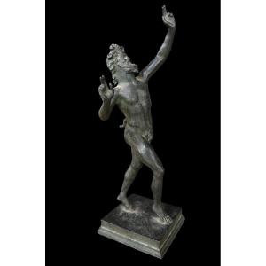 Le Faune Dansant de Pompéi en bronze ‘Souvenir de Grand-Tour - Italie - fin 19e siècle