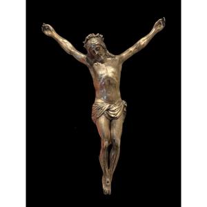 Solid Silver Figure Of Christ Or Corpus Christi - Flemish - 18th Century