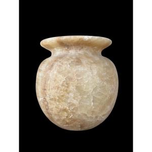 Grand Tour Vase In Carved Alabaster - Italy - 19th Century