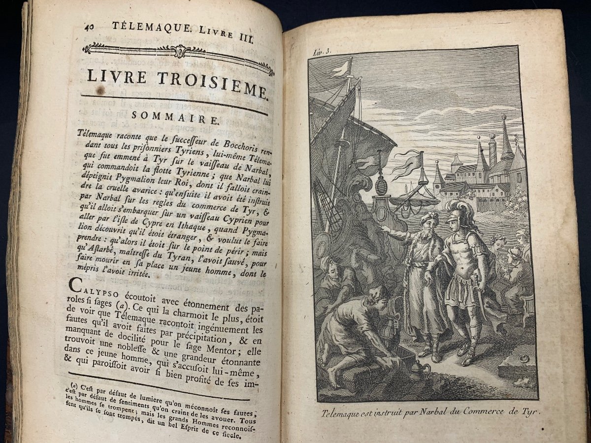 Livre Ancien Les Aventures De Telemaque Fils D’ulysse , Maestricht 1782-photo-4