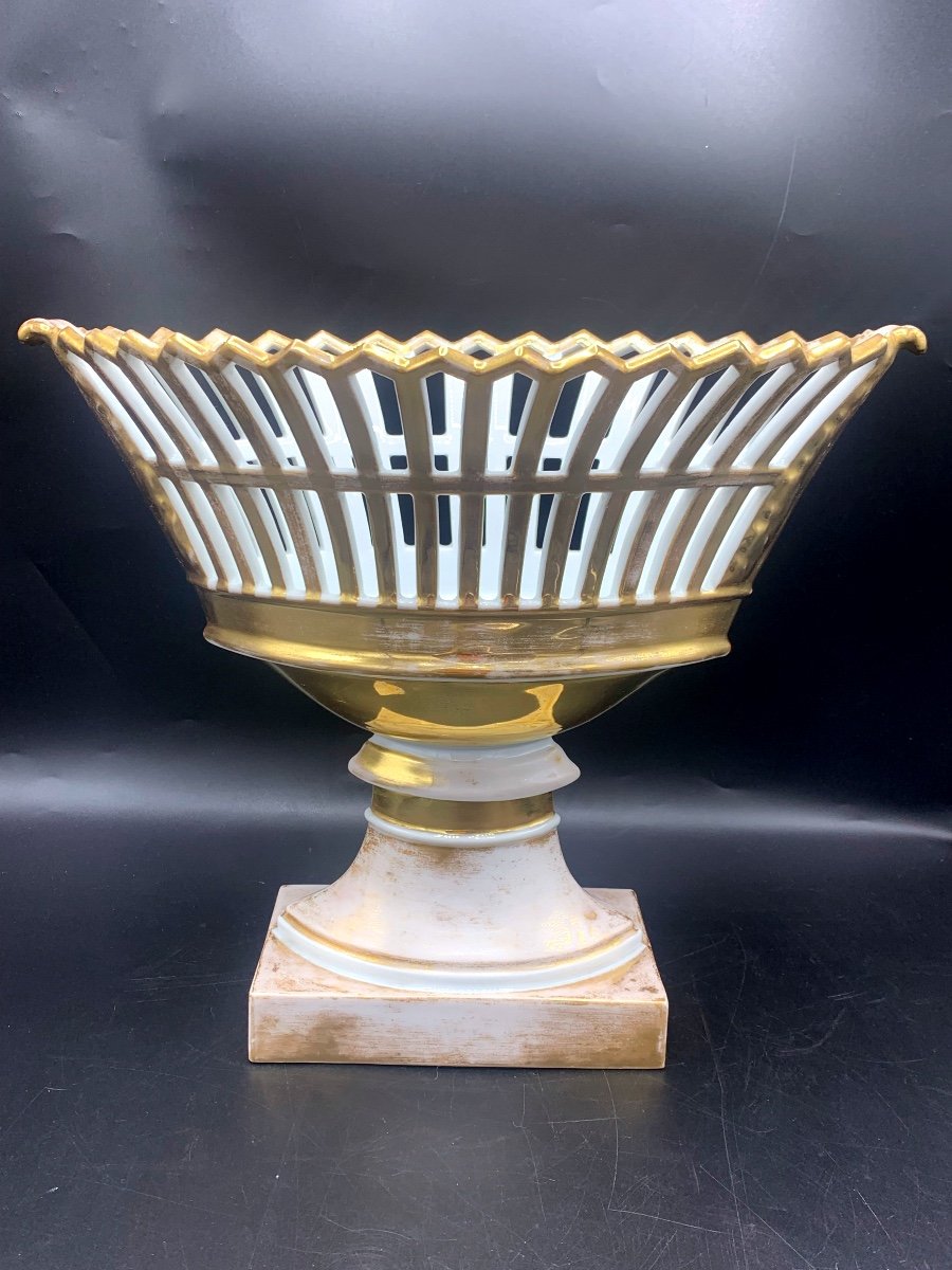 Large Openwork Cup, Porcelain, Empire