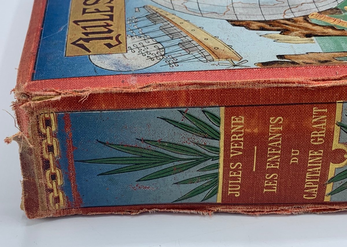 Book Jules Vernes The Children Of Captain Grant, Hetzel-photo-3