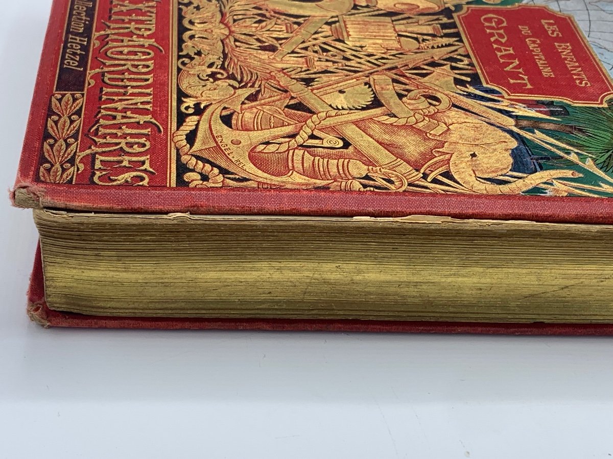 Book Jules Vernes The Children Of Captain Grant, Hetzel-photo-4