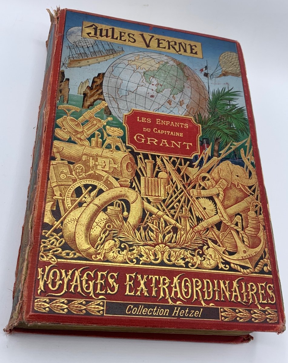 Book Jules Vernes The Children Of Captain Grant, Hetzel-photo-5